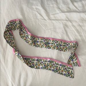 Tory Burch floral silk hair scarf